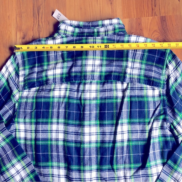 NEW GAP Plaid Shirt Long Sleeve Navy XL Men’s - Picture 11 of 16
